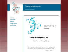 Tablet Screenshot of cherylmckereghan.com